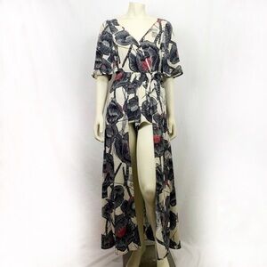 Revolve boho floral maxi dress size XS